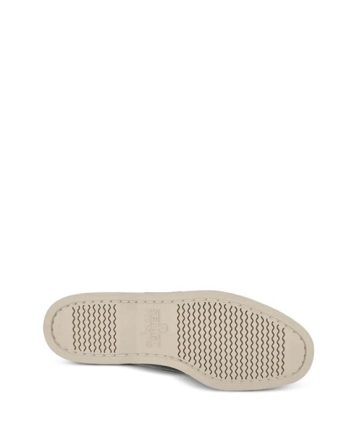 Sebago Gray Portland Crazy Boat Shoes for men