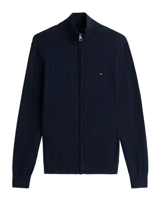 Tommy Hilfiger Blue Zip Cardigan for men