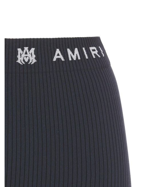 Amiri Ma Geribbelde Shorts in het Blue