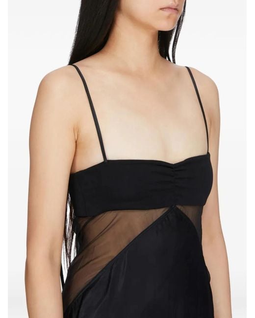 Rick Owens Black Square-Neck Sleeveless Maxi Dress