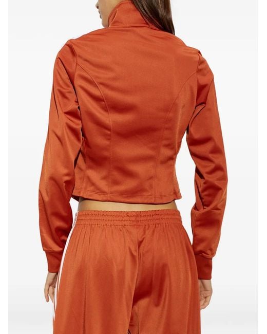 Adidas Orange Firebird Corset-Fit Performance Track Jacket