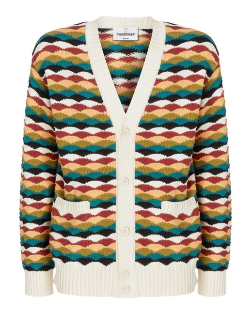 メンズ Missoni ベルテッド カーディガン White