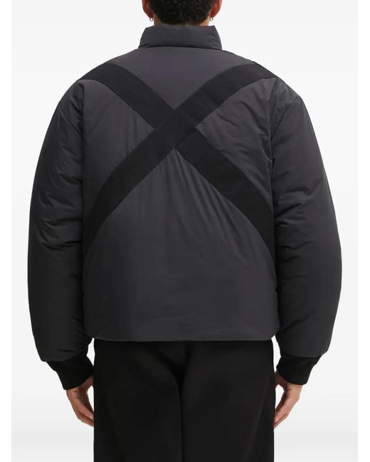 032c Gray Game Day Zip Bomber Jacket for men