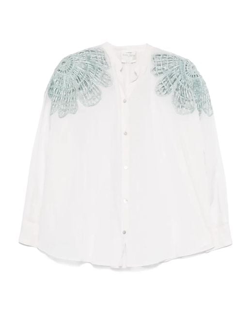 Camicia Con Ricamo di Forte Forte in White