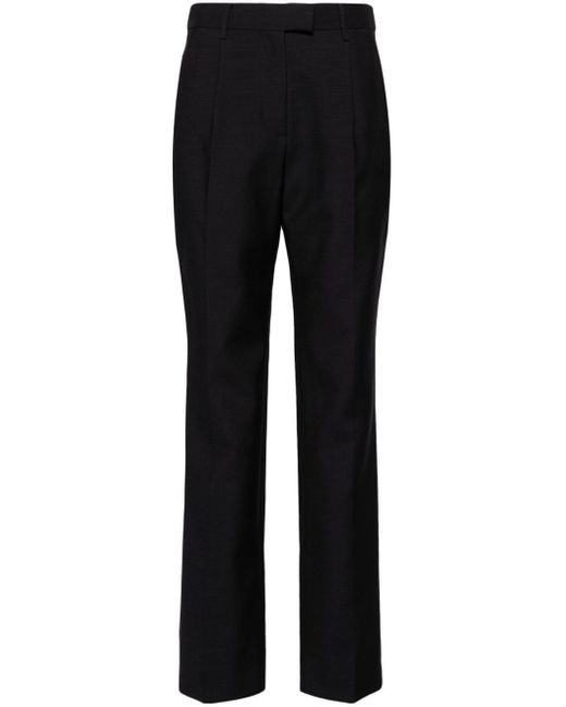 LVIR Black Ankle-slit Tailored Trousers