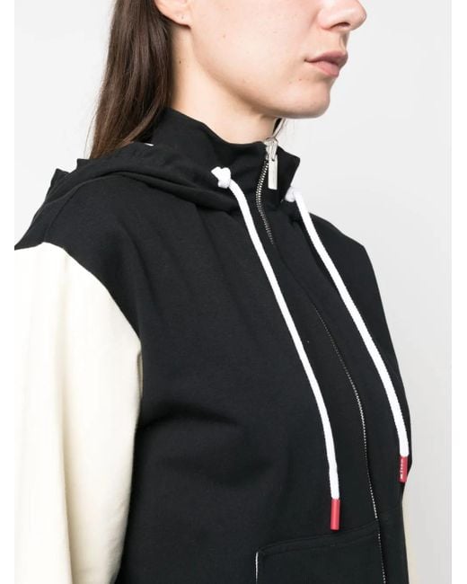 Kiton Black Drawstring Stretch-Cotton Hoodie