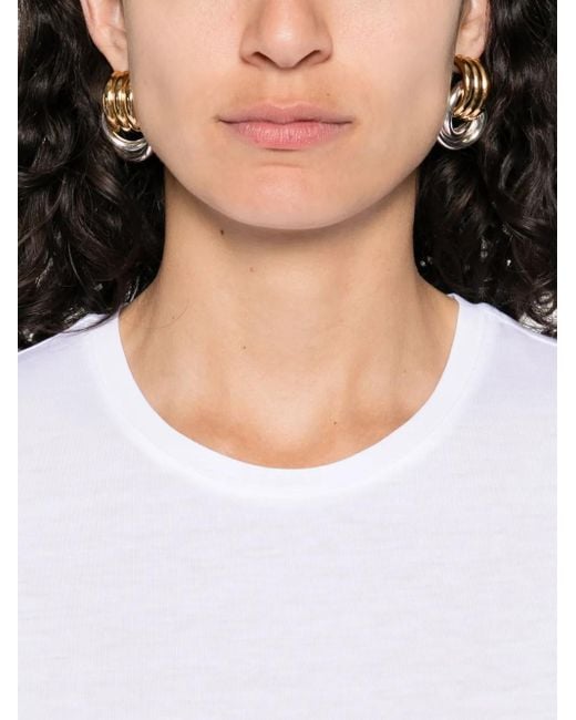 Totême White Relaxed T-Shirt Dress