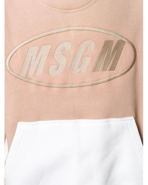Sudadera Con Logo Y Capucha MSGM de hombre de color White