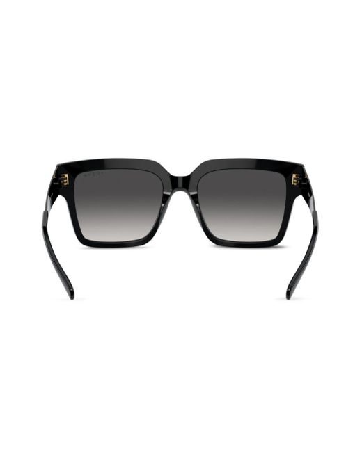 Vogue Eyewear Black Logo-print Square-frame Sunglasses