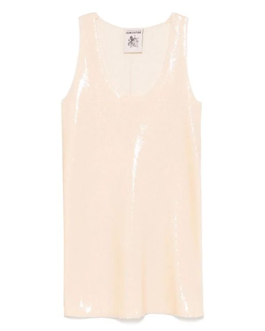 Semicouture Natural Mina Mini Dress