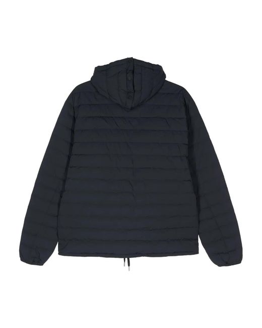 Herno Blue Hooded Padded Jacket for men