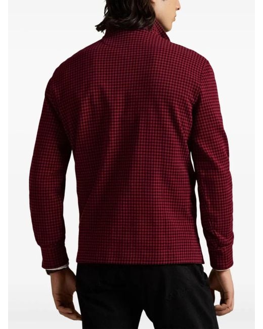 Polo Ralph Lauren Half-Zip-Pullover Mit Vichy-Karo in Red für Herren