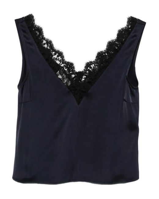 Top Liana Con Scollo A V di Officine Generale in Blue