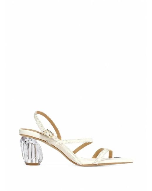 Acler White Brinlee Sandals