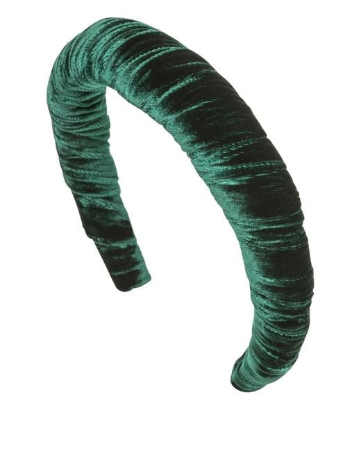 Jennifer Behr Green Velvet Irene Headband