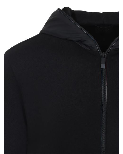 Giacca Con Cappuccio E Zip di Moncler in Black da Uomo