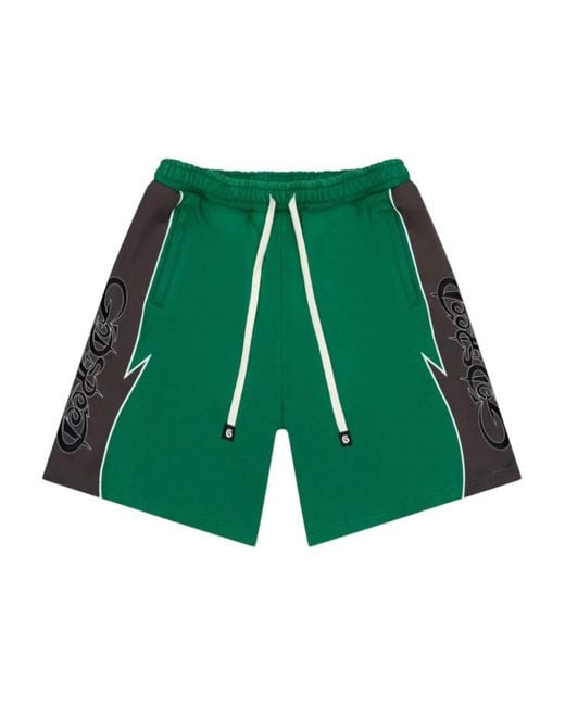 Godspeed Green Halftime Graphic Track Shorts for men