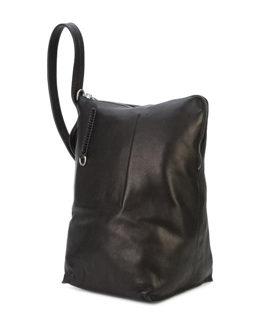 Rick Owens Leather Tote Bag | Black | FARFETCH JO