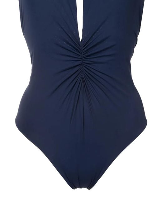 Bañador Isatou Fluity con cuello halter Lygia & Nanny de color Blue