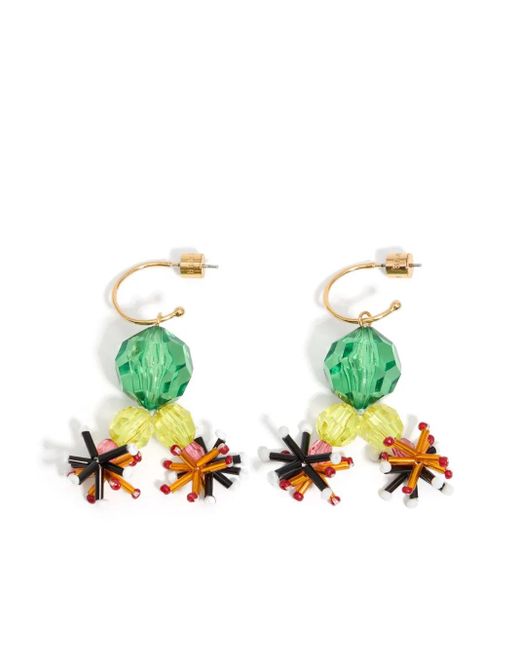 Bimba Y Lola Green Creolen Mit Perlen