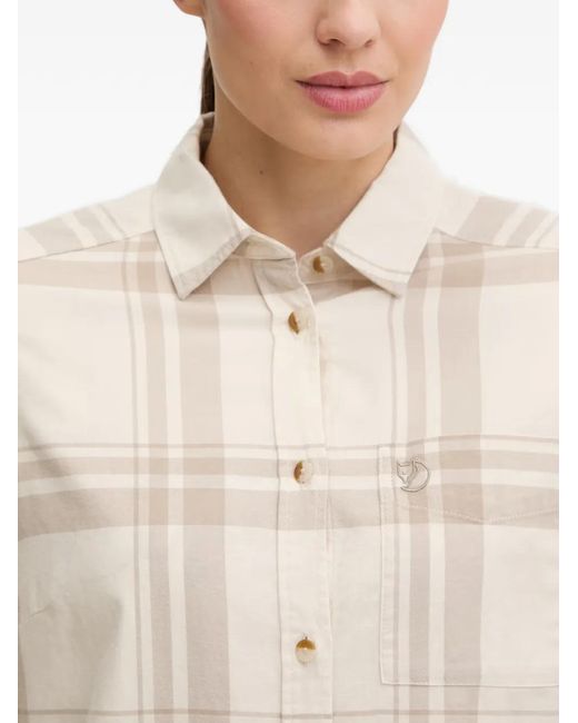 Fjallraven Natural Övik Lite Check-Pattern Shirt