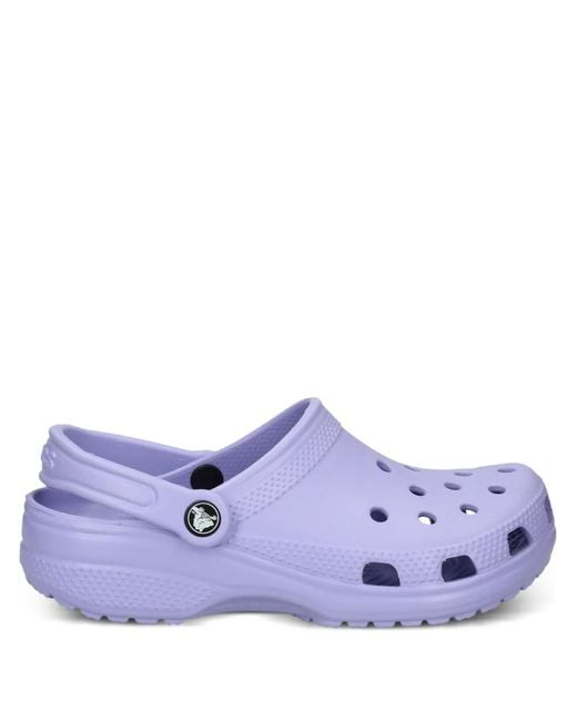 CROCSTM Purple Classic Perforated Clogs