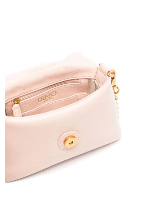 Liu Jo Pink Logo-Plaque Cross Body Bag