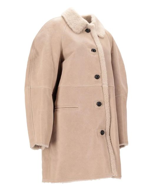 Isabel Marant Natural Berthie Buttoned Coat