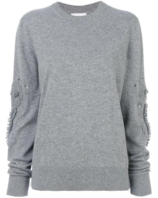 Barrie Gray Romantic Timeless Cashmere Round Neck Pullover