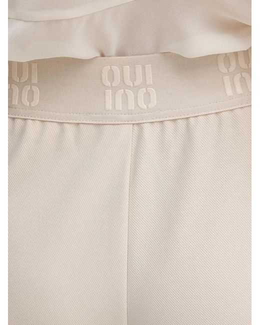 Ouí Natural Logo Trousers