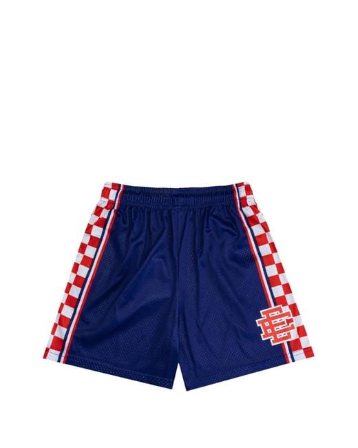 Shorts Ee Basic A Quadri di Eric Emanuel in Blue da Uomo
