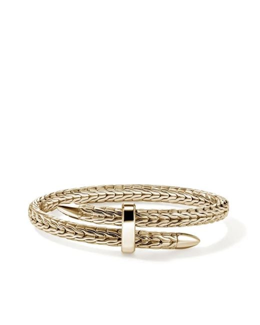 John Hardy Metallic 14Kt Spear Flex Cuff Bracelet