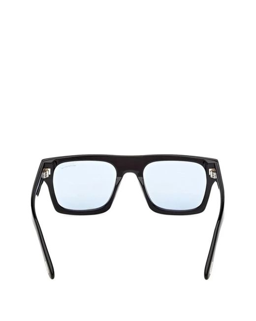 Tom Ford White Square-Frame Sunglasses for men