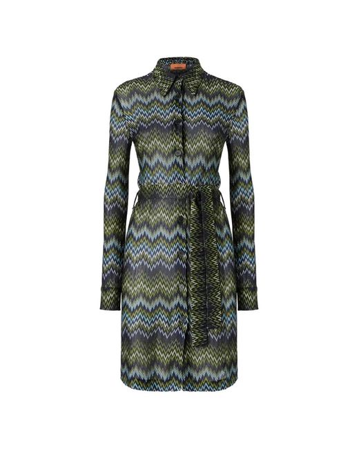 Missoni Green Midi Shirt Dress