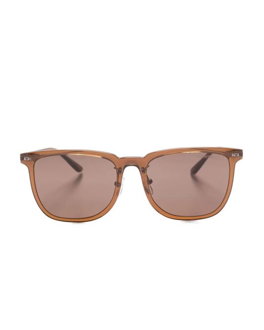 Emporio Armani Sonnenbrille Mit Eckigem Gestell in Pink für Herren
