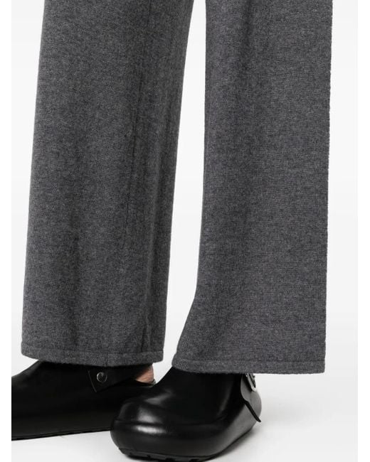 Lisa Yang Gray Hose Aus Kaschmir Mit Hohem Bund