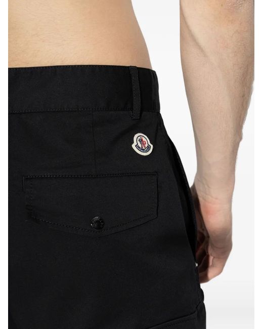 Moncler Black Cargo Trousers for men