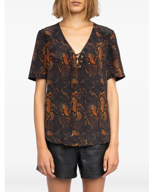 Zadig & Voltaire Black Terzo Blouse