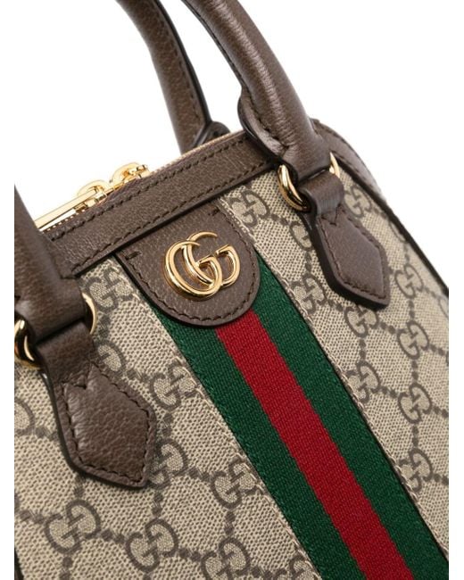 Gucci Natural Ophidia GG Mini Top Handle Bag
