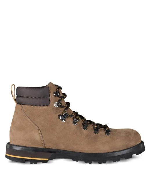 Moorer Brown Lace-Up Boots for men