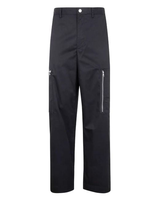 Michael Kors Blue Ctn Tech Zip Cargo Pant for men