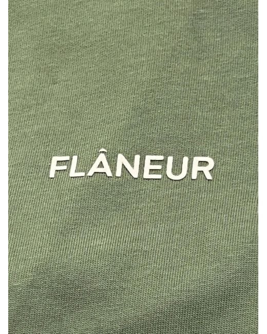 T-Shirt Con Logo di flâneur in Green da Uomo