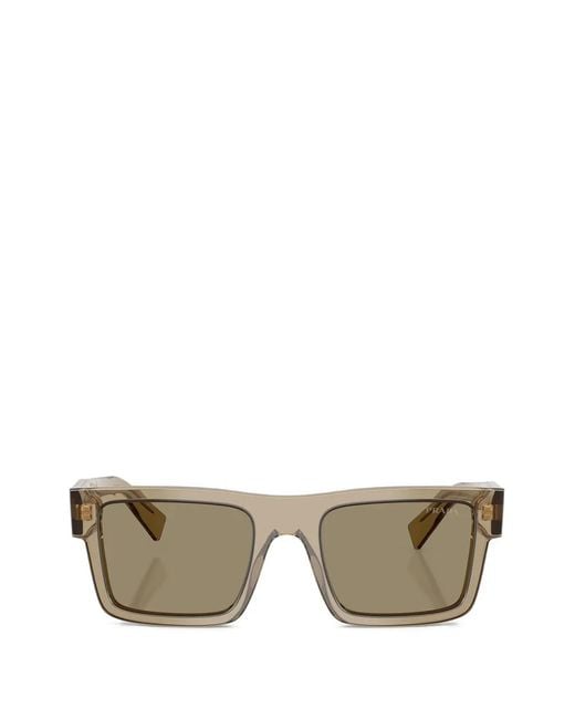 Prada Gray Square-Frame Sunglasses for men