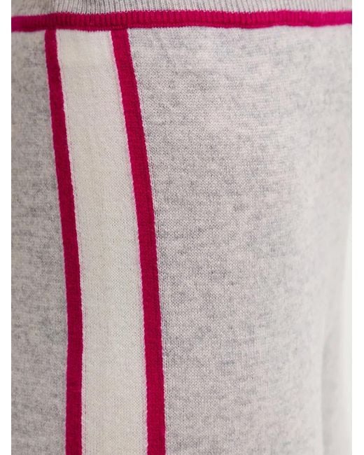From Future Gray Side-Stripe Drawstring Track Pants