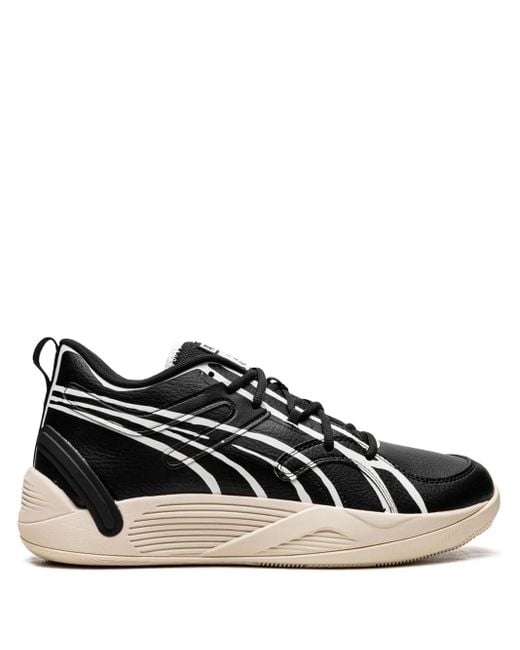 PUMA Black X Joshua Vides Trc Blaze Court Sneakers