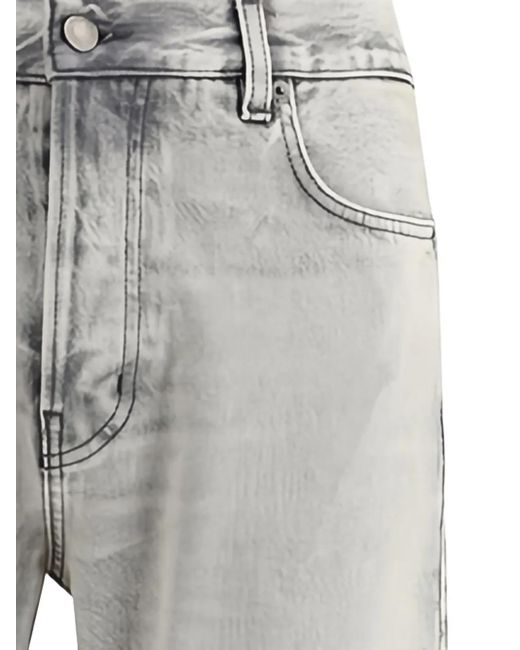 Haikure Gray Acid-Wash Jeans for men