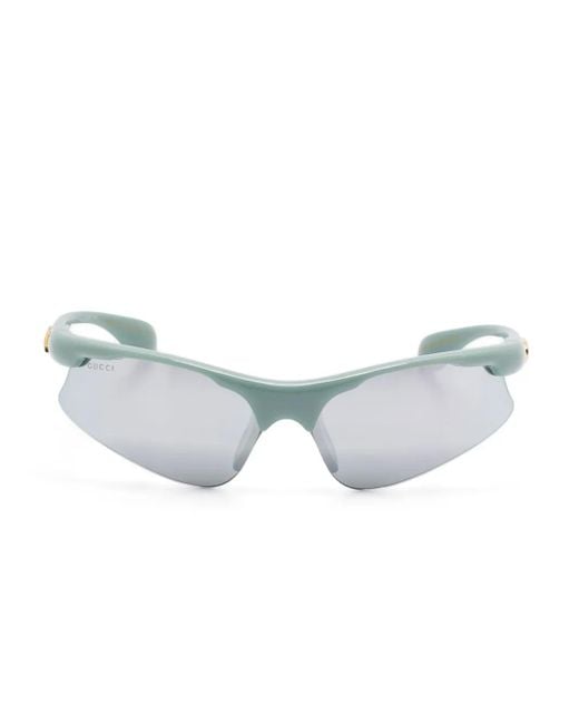 Gucci Gray Logo-Lettering Sunglasses for men