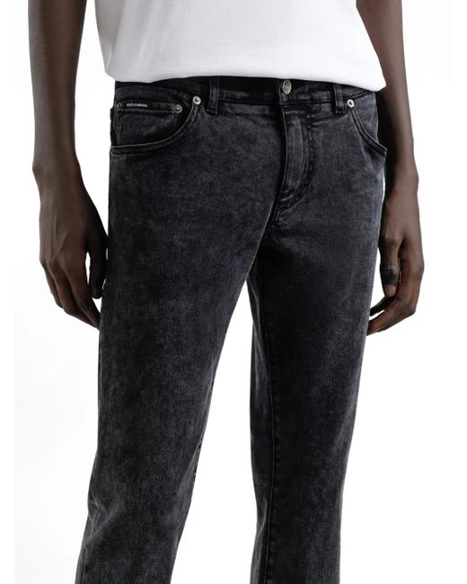 Dolce & Gabbana Black Slim Jeans for men