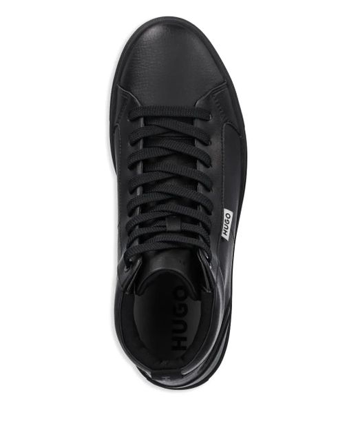 メンズ HUGO ハイカット スニーカー Black