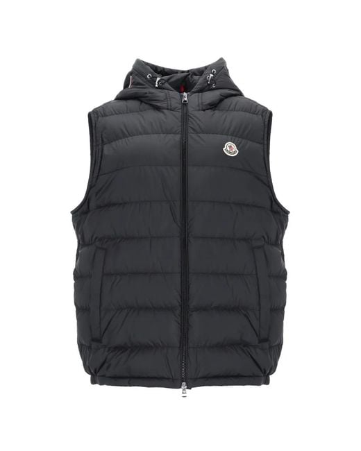 Moncler Black Hooded Quilted Jacket